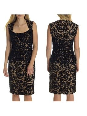 Tadashi Shoji Lace Overlay Cocktail Dress